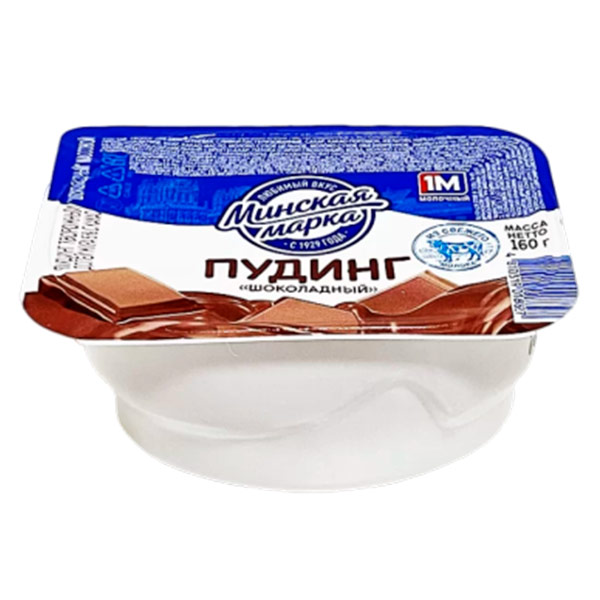 Пудинг творожный Минская марка шоколадный 5% БЗМЖ 160 гр