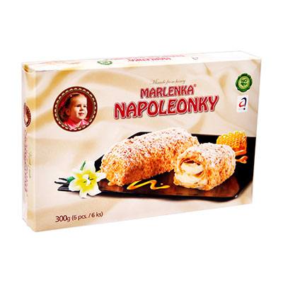 Наполеонки Marlenka с кремовой начинкой 300 гр
