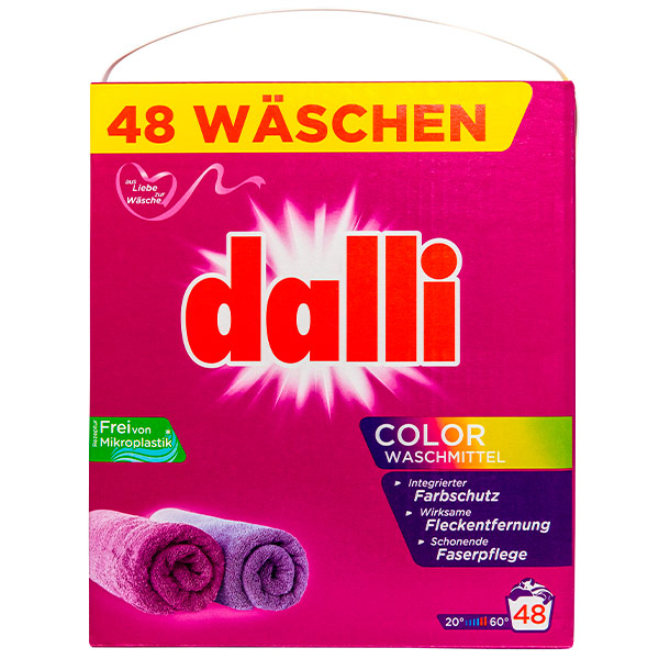 Стиральный порошок Dalli Color для стирки и ухода за цветным бельем 3,12 кг - фото 1