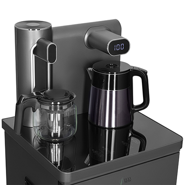 Кулер с чайным столиком Тиабар Ecotronic TB41-LE темно-серый (шкафчик 7 литров)