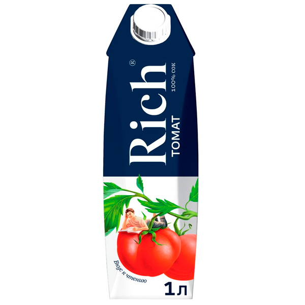 Сок Rich томат с солью 1 литр