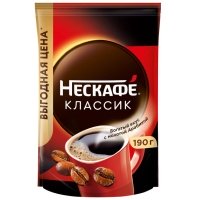 Кофе Кофе Nescafe / Нескафе classic растворимый м/у (190гр)