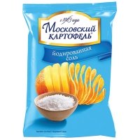 Чипсы Московский картофель в ломтиках с йодированной солью 60 гр