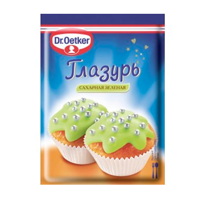 

Глазурь Dr.Oetker сахарная зеленая 100 гр