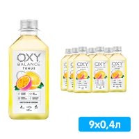 Oxy Balance Tonus лимон, маракуйя 0.4 литра, пэт, 9 шт. в уп.