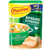 Бульон Роллтон куриный домашний сухая смесь 90 гр