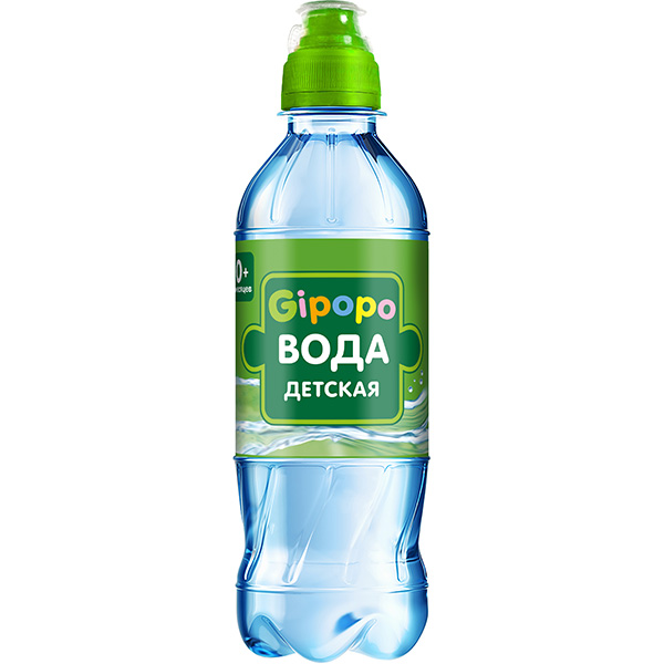 Вода Черноголовка детская Гипопо Спорт 0+ 0.33 литра, без газа, пэт, 12 шт. в уп.