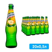 Лимонад Натахтари Груша 0.5 литра, газ, стекло, 20 шт. в уп.