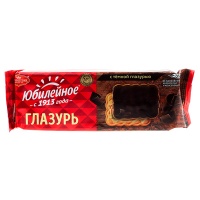Печенье "Юбилейное" с темной глазурью 116г (1шт) Печенье "Юбилейное" с темной глазурью 116г (1шт)
