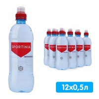Вода Sportinia О2 Energy 0.5 литра, спорт, без газа, пэт, 12 шт. в уп. Вода Sportinia О2 Energy 0.5 литра, спорт, без газа, пэт, 12 шт. в уп.