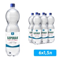 Вода Боровая природная 1.5 литра, без газа, пэт, 6 шт. в уп. Вода Боровая природная 1.5 литра, без газа, пэт, 6 шт. в уп.