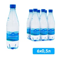 Вода Новотерская 0.5 литра, без газа, пэт, 6 шт. в уп. Вода Новотерская 0.5 литра, без газа, пэт, 6 шт. в уп.