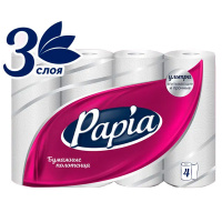 Бумажные полотенца Papia белые 3 слоя (4 шт) Бумажные полотенца Papia белые 3 слоя (4 шт)