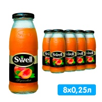 Нектар Swell / Свелл  Персик 0.25 литра, 8 шт. в уп. Нектар Swell / Свелл  Персик 0.25 литра, 8 шт. в уп.