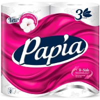 Туалетная бумага Papia белая 3 слоя (4 шт) Туалетная бумага Papia белая 3 слоя (4 шт)