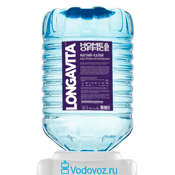 Вода Longavita Магний + Калий 18.9 литров в одноразовой таре Вода Longavita Магний + Калий 18.9 литров в одноразовой таре