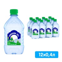 Вода Шишкин лес 0.4 литра, без газа, пэт, 12 шт. в уп. Вода Шишкин лес 0.4 литра, без газа, пэт, 12 шт. в уп.