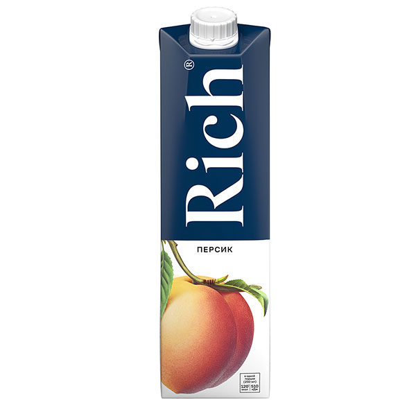 Сок Rich персик 1 литр Сок Rich персик 1 литр