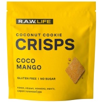 Печенье криспы R.A.W. LIFE кокос-манго без глютена и сахара 35 гр Печенье криспы R.A.W. LIFE кокос-манго без глютена и сахара 35 гр