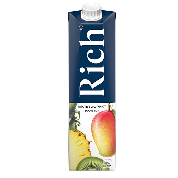 Сок Rich мультифрукт 1 литр Сок Rich мультифрукт 1 литр
