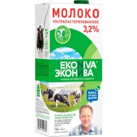 Молоко Эконива 3,2% ультрапастеризованное БЗМЖ 1 литр Молоко Эконива 3,2% ультрапастеризованное БЗМЖ 1 литр