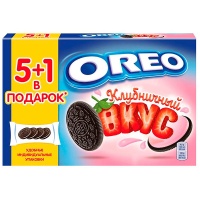 Печенье Oreo со вкусом клубники 228 гр Печенье Oreo со вкусом клубники 228 гр