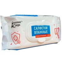 Салфетки влажные Домашний сундук антибактериальные с клапаном 72 шт Салфетки влажные Домашний сундук антибактериальные с клапаном 72 шт
