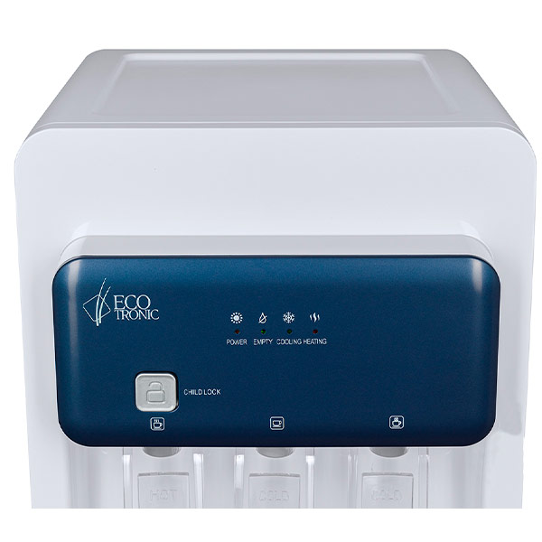Кулер Ecotronic K43-LXE белый с синим Кулер Ecotronic K43-LXE белый с синим
