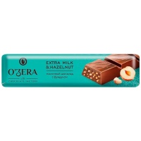 Батончик OZera Extra Milk&Hazelnut молочный шоколад с фундуком 45 гр Батончик OZera Extra Milk&Hazelnut молочный шоколад с фундуком 45 гр
