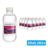 Вода Шамбала 0.285 литра, без газа, пэт, 20 шт. в уп. Вода Шамбала 0.285 литра, без газа, пэт, 20 шт. в уп.